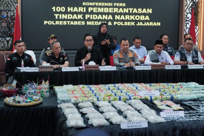 Wali Kota Medan Apresiasi Kerja Polrestabes: 100 Hari Pemberantasan Narkoba Berbuah Hasil