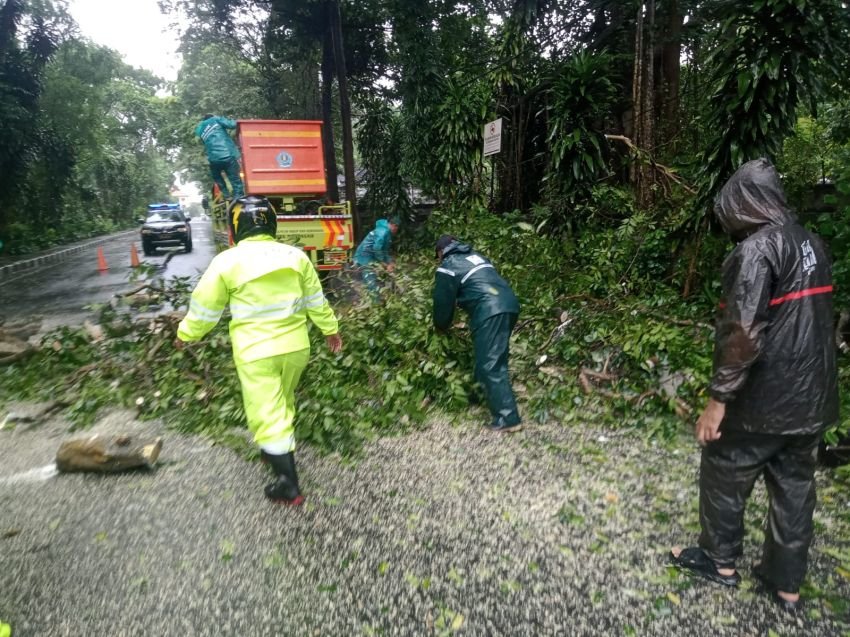 TNI Sigap Tangani Banjir Denpasar Barat, Babinsa Turun ke Lapangan Pastikan Keselamatan Warga Terjaga