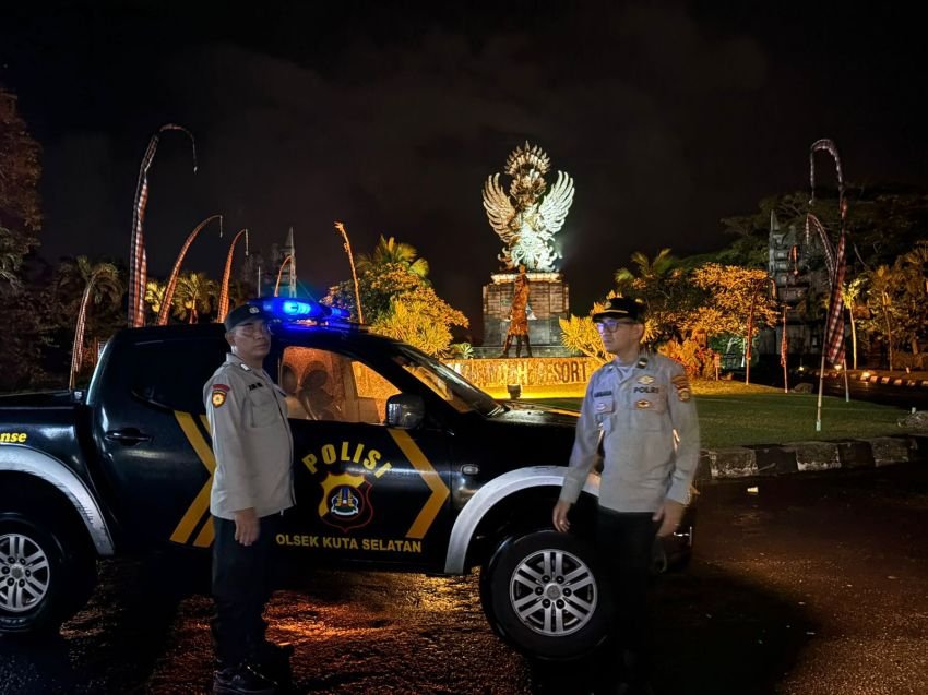 Polsek Kuta Selatan Gelar Patroli Subuh: Trek-trekan Nihil, Pastikan Warga Tetap Aman
