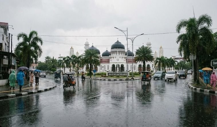 Hujan Ringan Mendominasi Aceh, Nagan Raya Diguyur Hujan Sedang