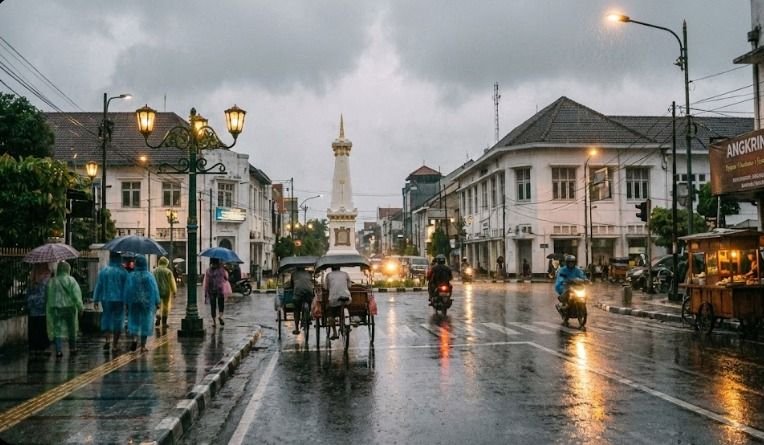 Hujan Ringan hingga Sedang Guyur Wilayah DIY Hari Ini