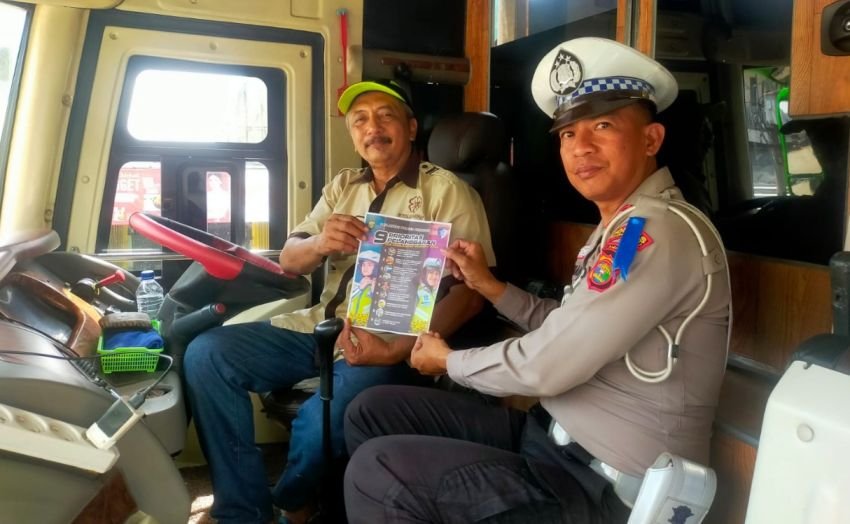 Satlantas Polres Pringsewu Berikan Penyuluhan Keselamatan untuk Pengusaha dan Sopir Angkutan Umum