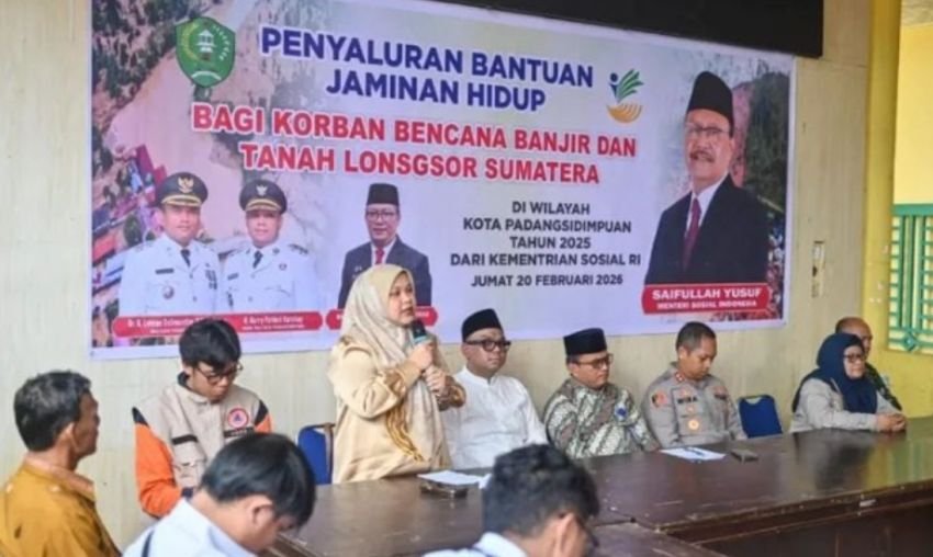 Kementerian Sosial Salurkan Bantuan Jaminan Hidup untuk Korban Banjir dan Longsor di Padangsidimpuan
