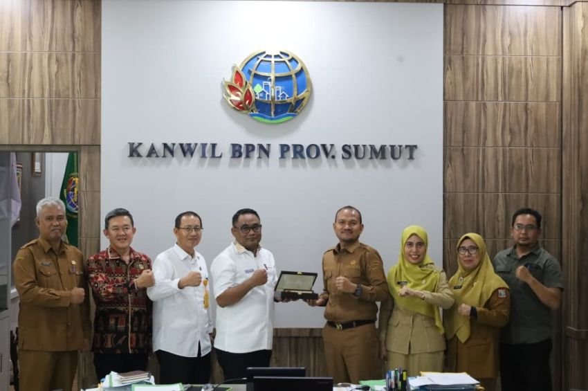 Kunjungan Pemerintah Kota Tanjungbalai Dalam Rangka Kordinasi Penerbitan Sertipikat Pulau di Wilayah Kota Tanjungbalai dengan Kanwil BPN Provsu
