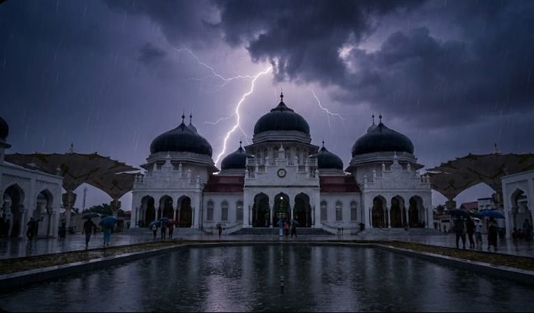 Hujan Ringan Dominasi Aceh, Sejumlah Wilayah Berpotensi Hujan Petir