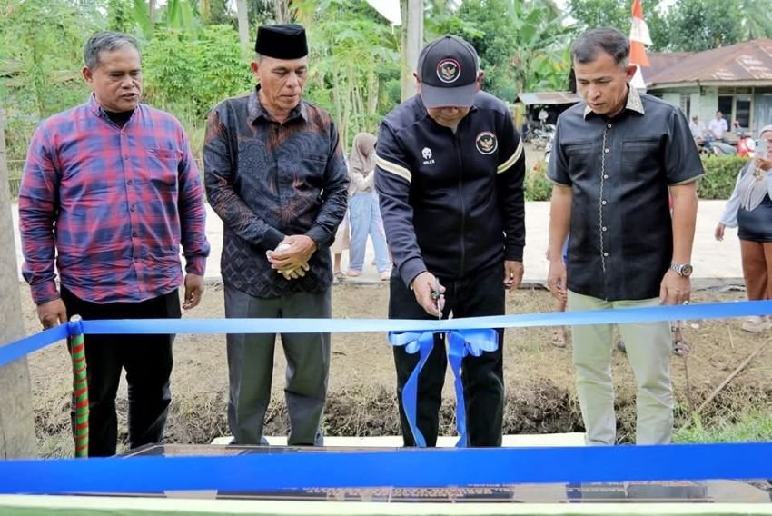 Jalan Swadaya Rampung, Warga Simalungun Gelar Syukuran dan Doa Bersama