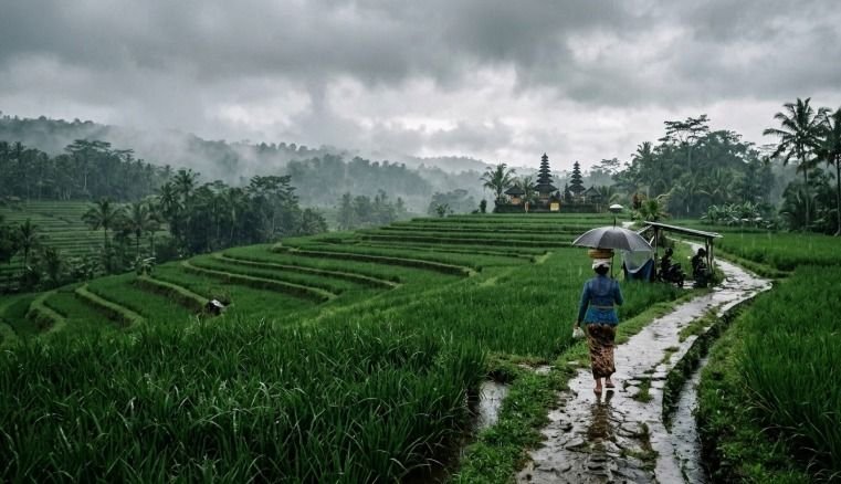 Cuaca Bali Hari Ini: Sebagian Wilayah Diguyur Hujan Ringan, Denpasar Berawan