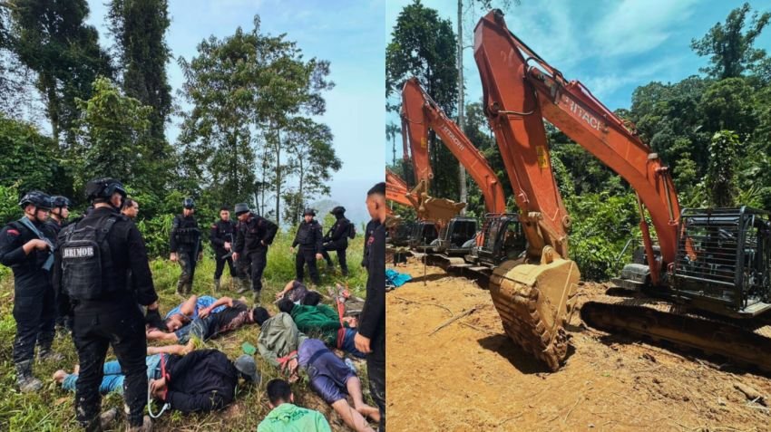 Bertambah! Polda Sumut Amankan 17 Orang dan 14 Ekskavator di Lokasi Tambang Emas Ilegal Perbatasan Tapsel-Madina, Omzet 600 Juta Sehari