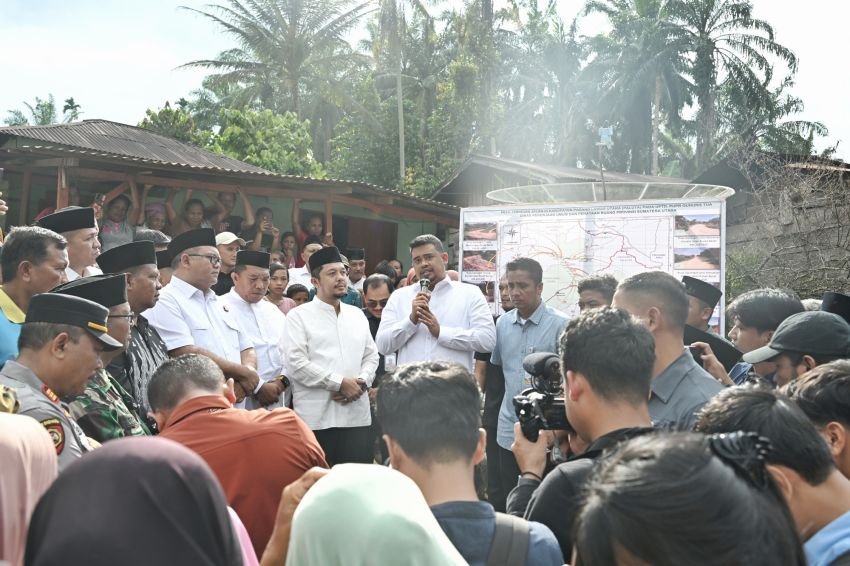 Gubernur Bobby Nasution Pastikan Pembangunan Tiga Ruas Jalan di Sipiongot Dilanjutkan Usai Lebaran