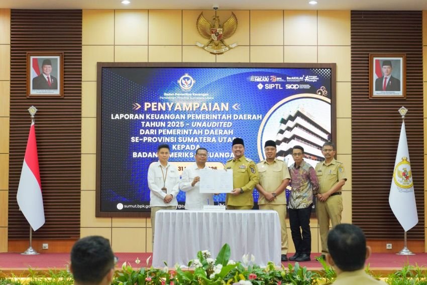 Bupati Batu Bara Serahkan LKPD Tahun Anggaran 2025 kepada BPK RI
