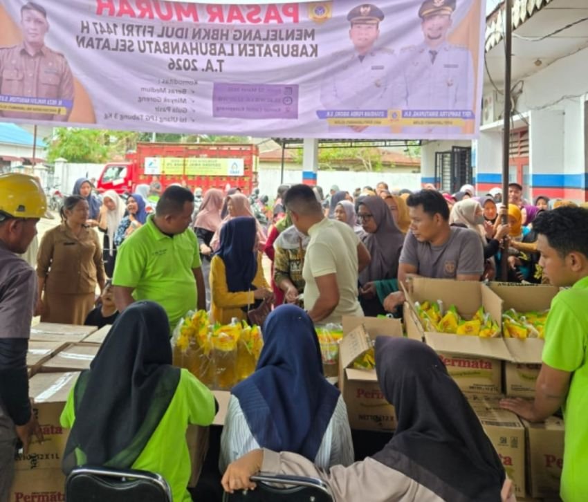 Jaga Stabilitas Harga dan Daya Beli Warga, Pemkab Labuhanbatu Selatan Hadir Lewat Pasar Murah