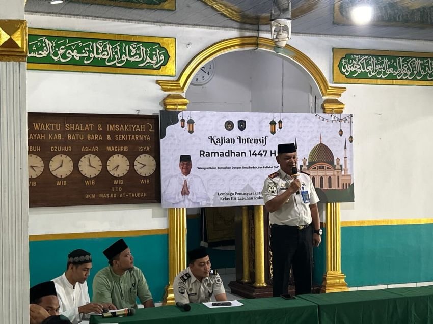 Kalapas Labuhan Ruku Buka Kajian Intensif Ramadhan 1447 H, Perkuat Pembinaan Keagamaan Warga Binaan