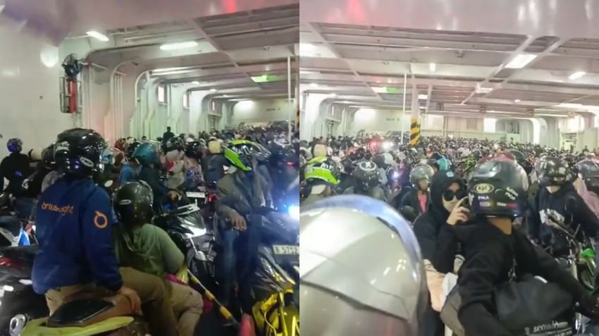 Viral! Kericuhan Pemudik Motor di Pelabuhan Bakauheni, PT ASDP Angkat Bicara