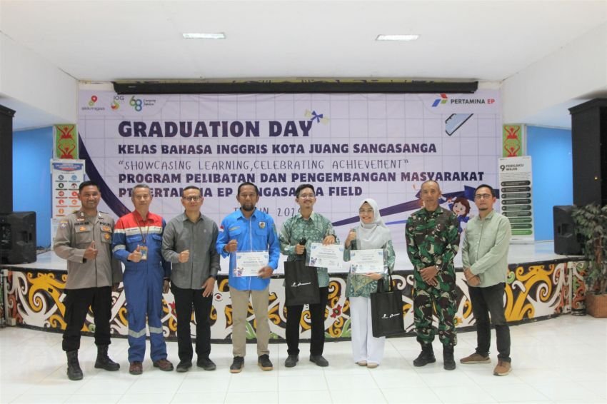 80 Pelajar Sangasanga Tamat Kelas Bahasa Inggris PEP, Program Pendidikan Gratis Berlanjut"