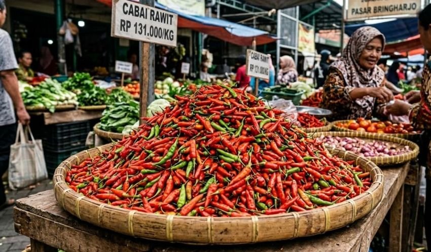 Harga Pangan Meroket Jelang Lebaran 2026: Cabai Rawit Tembus Rp131.000 per Kg!