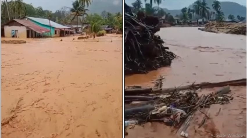 Banjir Terjang Tapanuli Tengah, Ratusan Rumah Terendam, 11 Keluarga Dievakuasi
