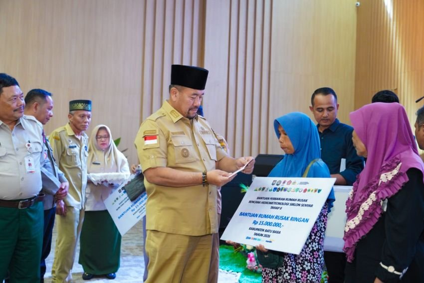 84 Keluarga di Batu Bara Menerima Bantuan Perbaikan Rumah Rusak Bencana Hidrometeorologi Siklon Senyar Tahap II