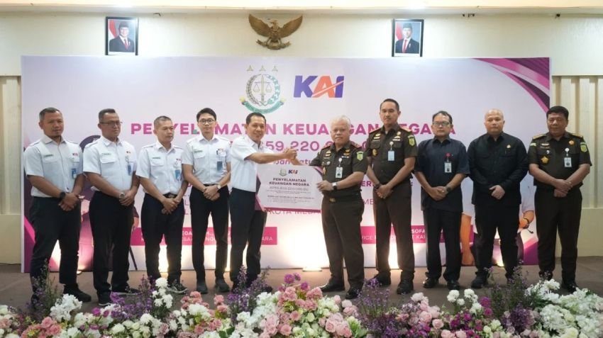 Kejari Medan dan Kejati Sumut Selamatkan 3 Aset PT KAI, Senilai Rp 55,85 Miliar