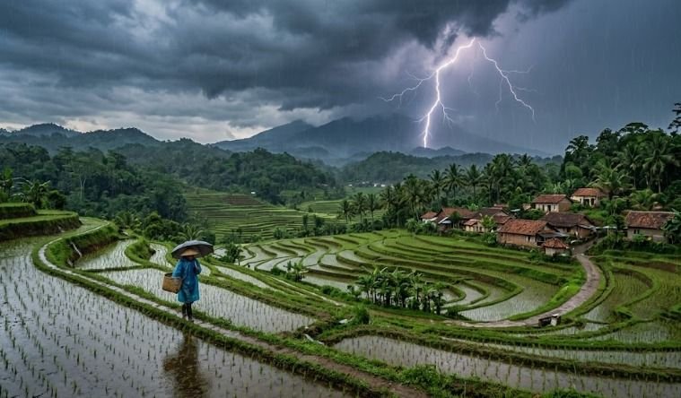 Hujan Guyur Mayoritas Wilayah Jawa Barat, Sejumlah Kota Berpotensi Hujan Sedang hingga Petir