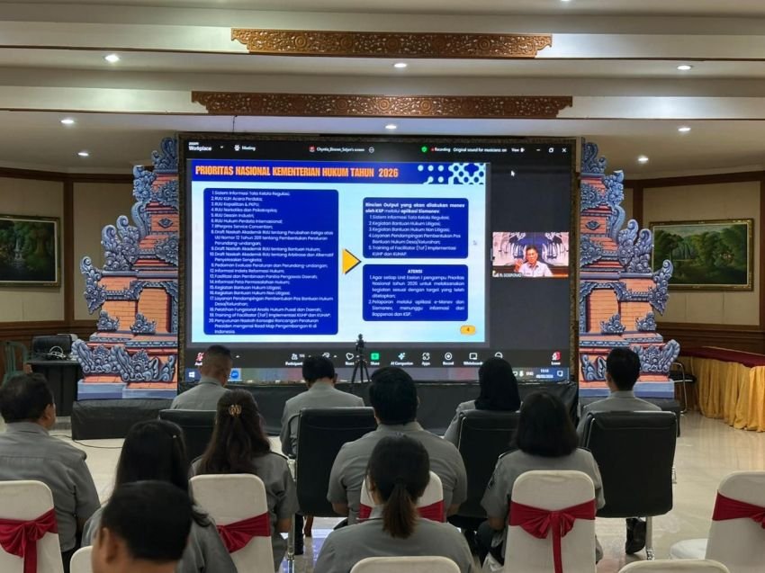 Kanwil Kemenkum Bali Juara Nasional, Nilai Kinerja 99,77 Nyaris Sempurna