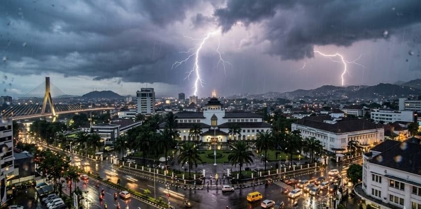 Jawa Barat Diguyur Hujan, Sejumlah Wilayah Berpotensi Hujan Petir
