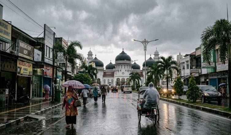Cuaca Aceh Didominasi Berawan, Hujan Ringan Terjadi di Sejumlah Wilayah