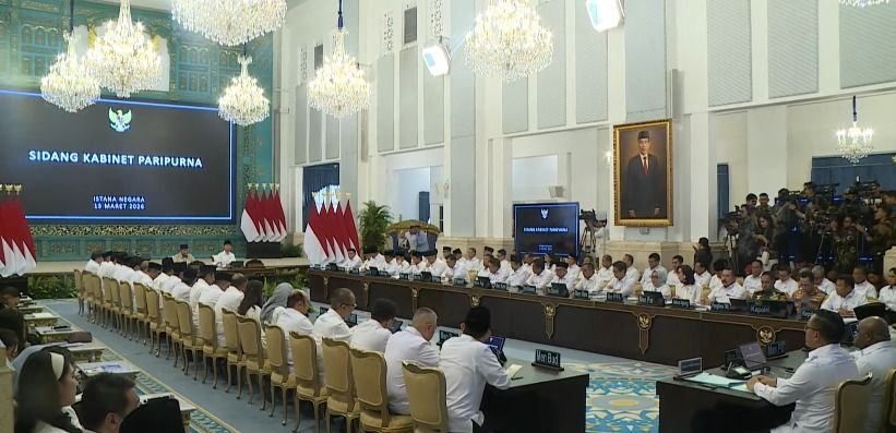 Presiden Prabowo Pimpin Sidang Kabinet Bahas Kesiapan Lebaran dan Penanganan Dampak Bencana