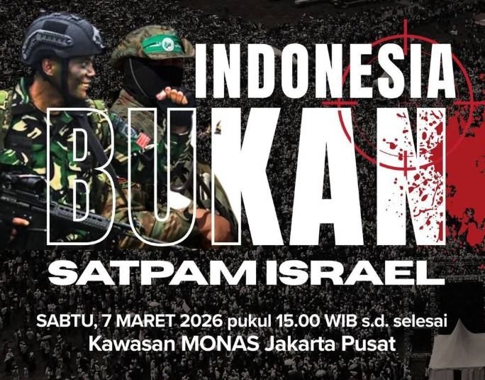 Aksi Solidaritas &ldquo;Indonesia Bukan Satpam Israel&rdquo; Desak RI Keluar dari BoP
