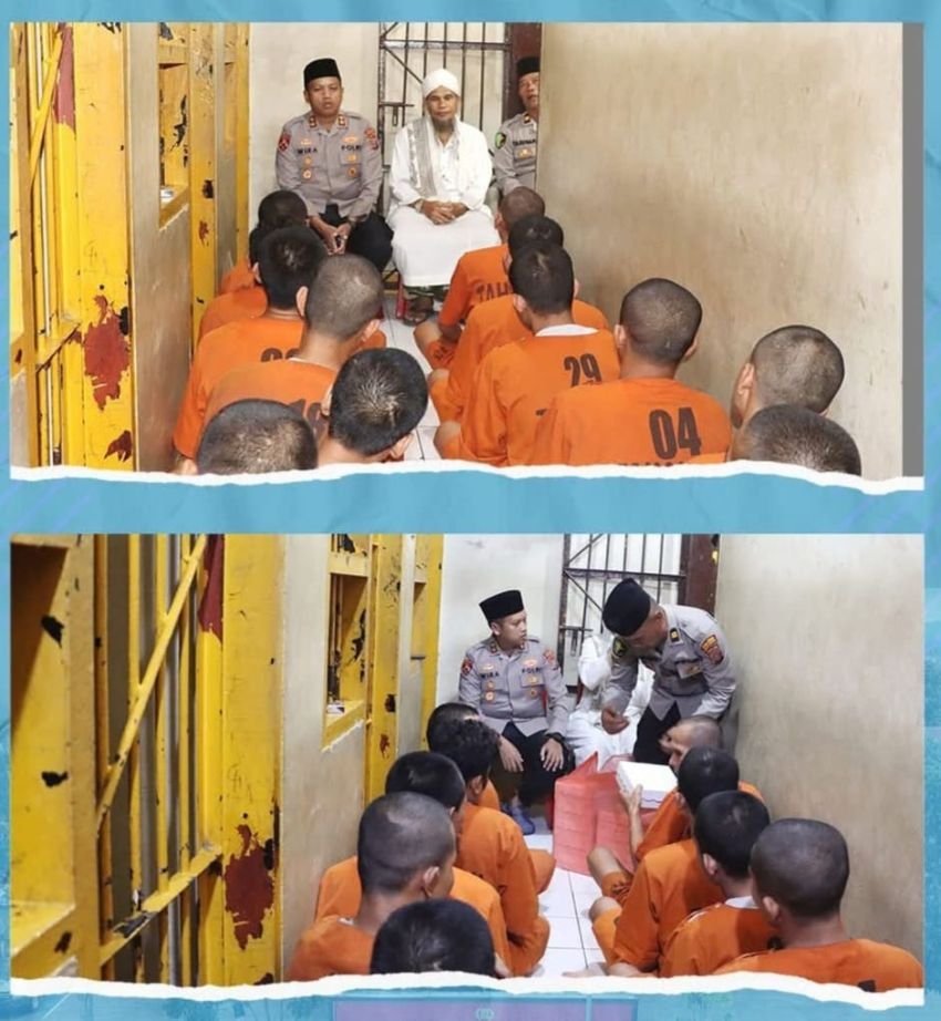 Kapolres Padangsidimpuan Berbuka Puasa Bersama Tahanan, Ajak Introspeksi di Bulan Ramadan