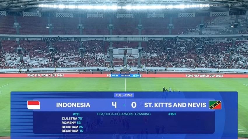 Timnas Indonesia Tekuk Saint Kitts and Nevis 4-0 di Laga Perdana FIFA Series 2026