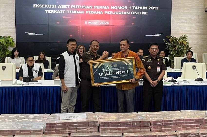 Bareskrim Gondol Rp58 Miliar dari Judi Online, Semua Disetor ke Negara