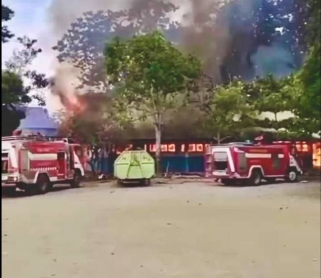 Kebakaran SMP Negeri 4 di Balige, Sumut, Kerugian Diperkirakan Rp 200 Juta