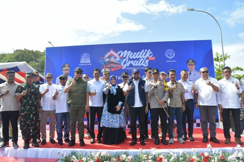 Gubernur Aceh Lepas Ribuan Pemudik, Program Mudik Gratis Siapkan 122 Armada ke Kampung Halaman