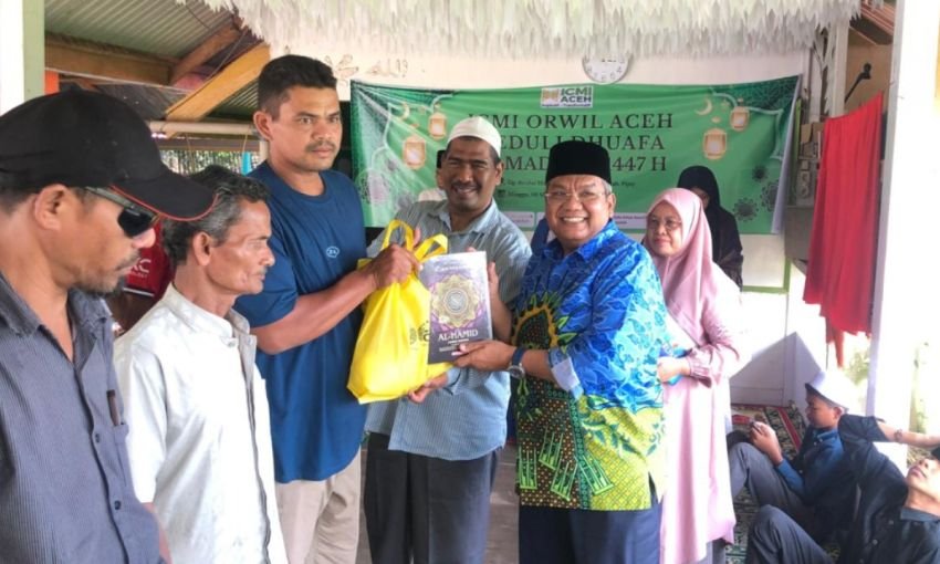 ICMI Aceh Peduli Dhuafa: Salurkan Bantuan Ramadhan untuk 200 Warga Desa Reului Mangat Terdampak Bencana