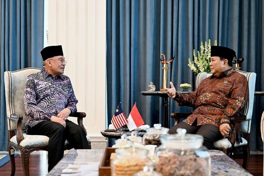 Prabowo Sambut Hangat PM Malaysia Anwar Ibrahim di Istana Merdeka, Silaturahmi Idulfitri Jadi Momentum Kedekatan Bilateral