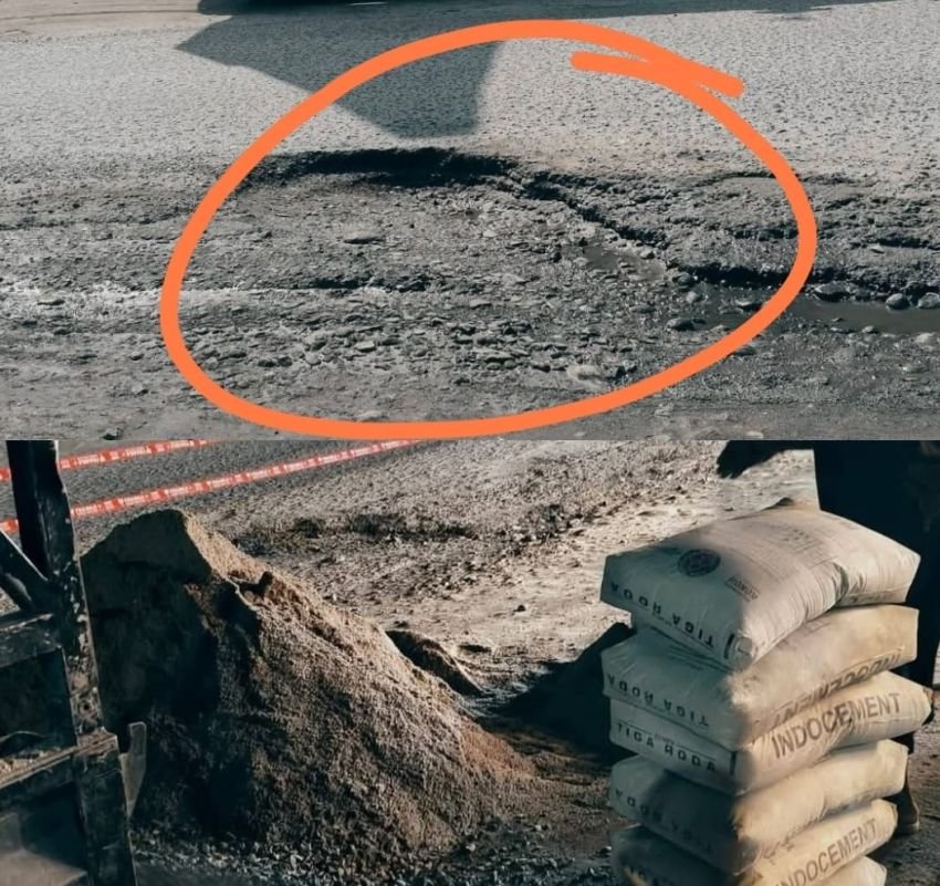 Miris! Jalan Rusak Tak Kunjung Diperbaiki, Warga Batu Bara  Patungan Gotong Royong Tengah Malam Demi Keselamatan