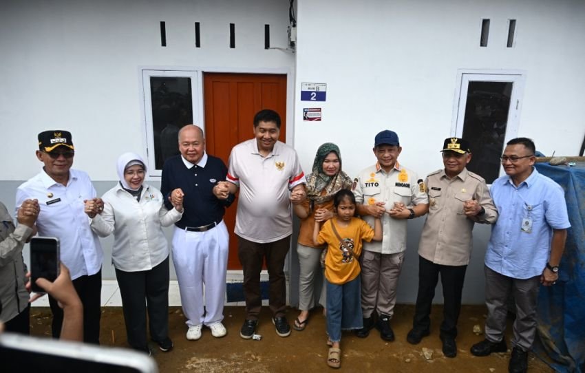 Wagub Sumut Dampingi Mendagri dan Menteri PKP Tinjau Progres 227 Unit Hunian Pascabencana di Hapesong Baru