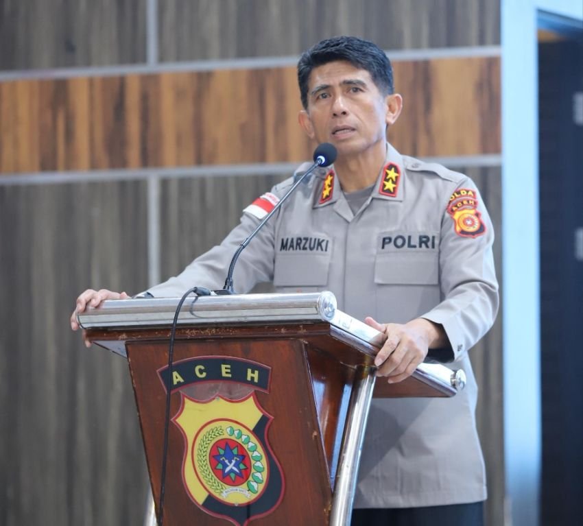 Kapolda Aceh Beri Arahan ke 124 Personel Ditpamobvit dan Ditbinmas, Tekankan Profesionalisme dan Bijak Gunakan Media Sosial demi Citra Positif Polri