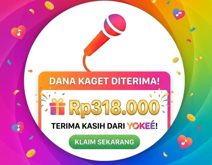 Karaoke Dapat Uang? Cukup Main Aplikasi Yokee, Raih Saldo DANA Gratis Rp318 Ribu!
