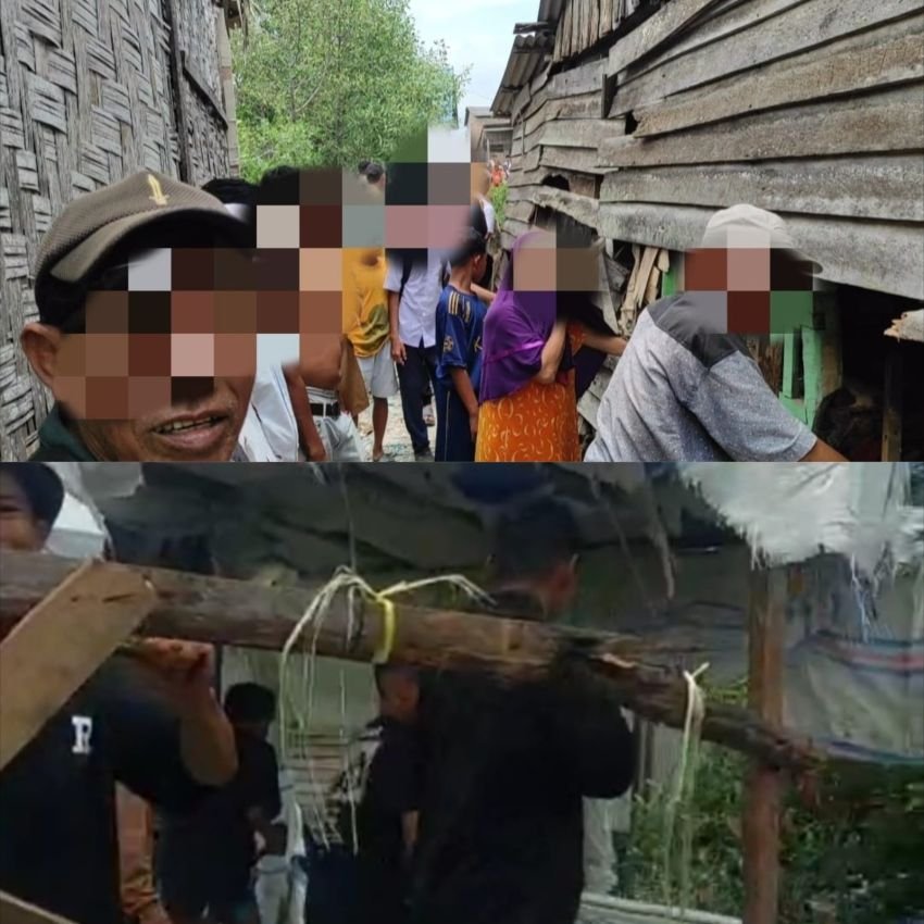 Warga Desa Bogak Geram, Gubuk Diduga Sarang Narkoba Dihancurkan &ndash; Polisi dan Kades Turun Tangan