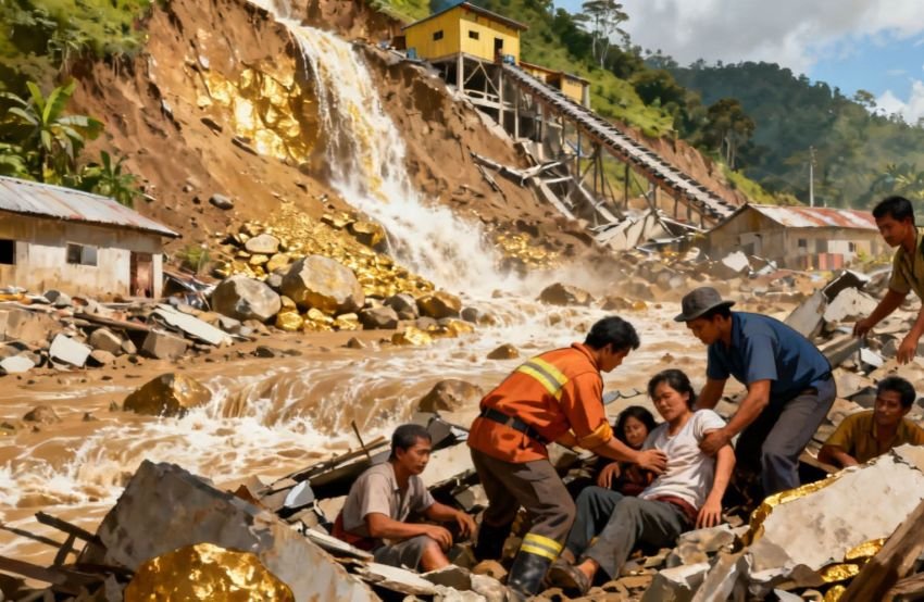 Tragis! Longsor di Tambang Ilegal Mandailing Natal Tewaskan 2 Orang