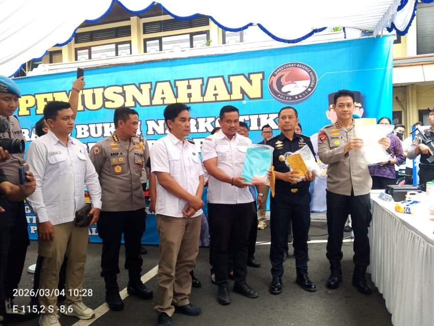 Pemusnahan Narkoba di Polda Bali Capai 23,5 Miliar Rupiah, Kapolda Ingatkan Ancaman Serius Bagi Anak Bangsa