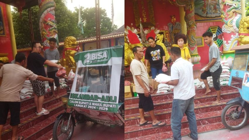 Tunjukkan Toleransi Beragama, Vihara Qi THIEN DA SENG Binjai Bagikan 150 Paket Sembako untuk Abang Becak dan Petugas Parkir Jelang Idul Fitri