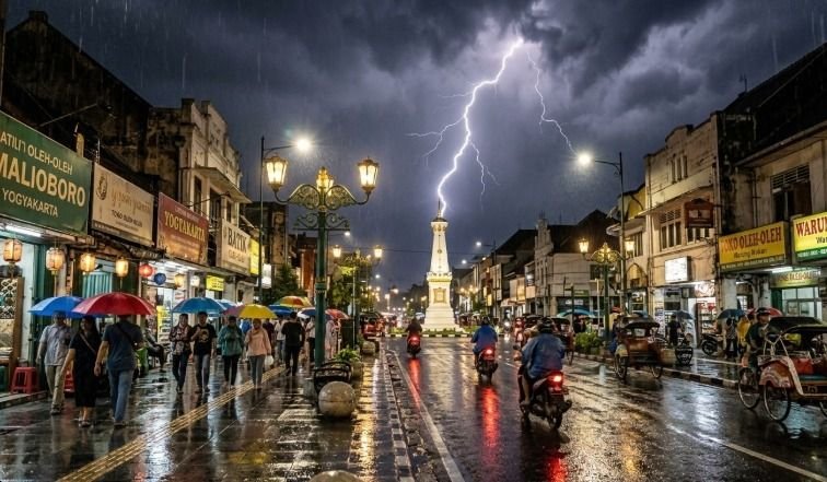 Sebagian Wilayah DIY Berpotensi Hujan, Sleman Diprakirakan Disertai Petir