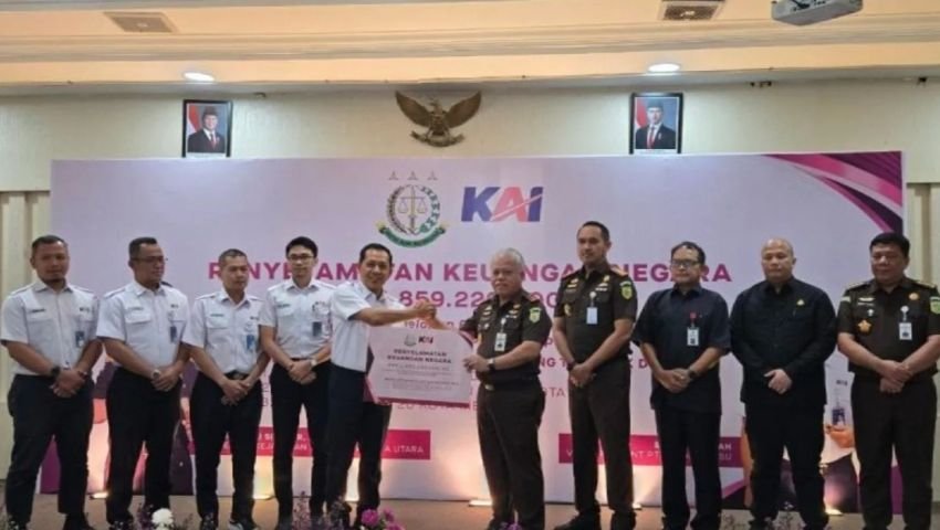 Kejaksaan Kembalikan Tiga Aset PT KAI Senilai Rp55,8 Miliar di Medan