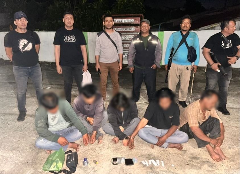 Lima Pengedar Narkoba Diamankan, Polisi Sita Sabu dan Ganja di Simalungun