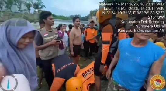 Tragis! Remaja 13 Tahun Ditemukan Tewas Tenggelam di Sungai Belawan