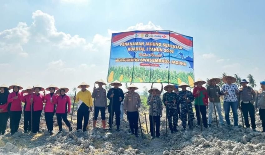 Tanam Jagung Serentak Kuartal I 2026 Digelar, Pemko Tanjungbalai Sinergi dengan Polres Dukung Ketahanan Pangan Nasional