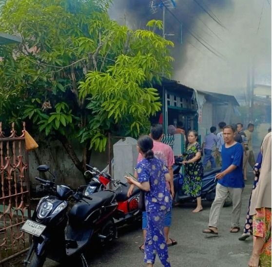 Tiga Rumah di Jalan Bromo Medan Area Terbakar, Satu Bangunan Lain Terdampak