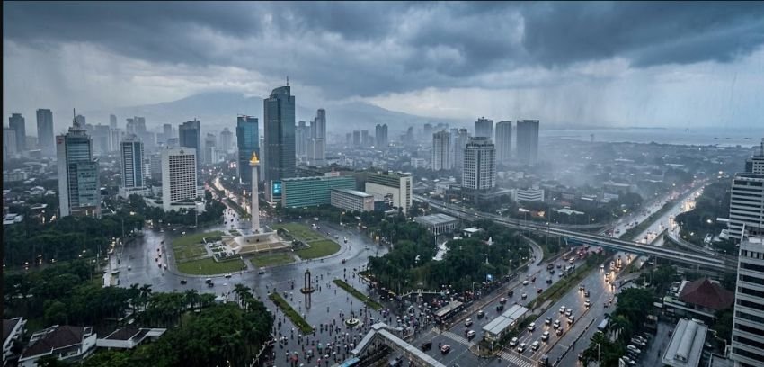 Cuaca DKI Jakarta: Hujan Ringan di Beberapa Wilayah, Berawan di Pusat Kota